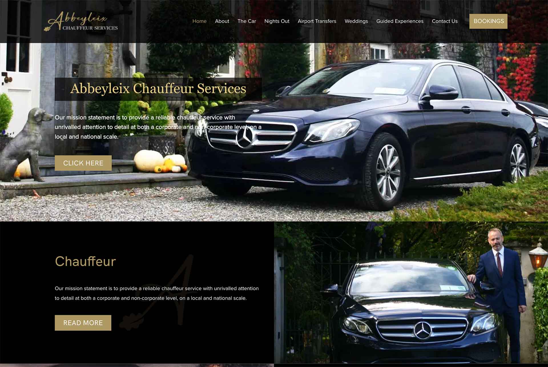 chauffeur web design web design for chauffeur
